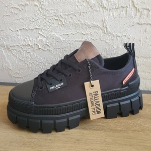 Palladium Revolt Lo TX Plateaustiefel Damen 6,5 schwarz Canvas klobig Gorpcore Y2K - Bild 1 von 15
