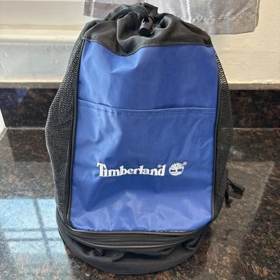 Timberland Bolsa de Deportes/Saco de Almuerzo Azul Correa Única 3 Bolsillos Almacenamiento Cremallera/Cadena Foto 1 de 4