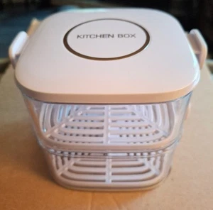 Spice Garlic Ginger Storage Hard Plastic Containers With Snap On Lids New - Picture 1 of 6