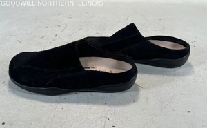 Women's Birkenstock Footprints Black Suede Slip On Shoes, Size 7 - Picture 1 of 6