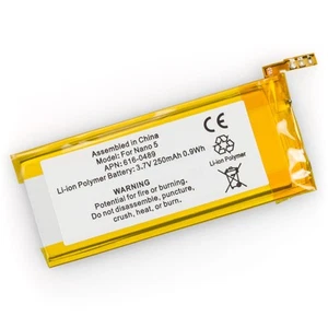 Batería y kit de herramientas de lujo para Apple iPod Nano 5ta generación 616-0406 616-0467 A1320 - Imagen 1 de 4