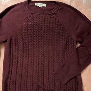 Ann Taylor Loft Burgunder Strickpullover Größe M - Bild 1 von 6
