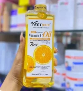 Veet Gold Vitamin C Face & Body Glowing corrector Oil 500 ML X 1 - Picture 1 of 2