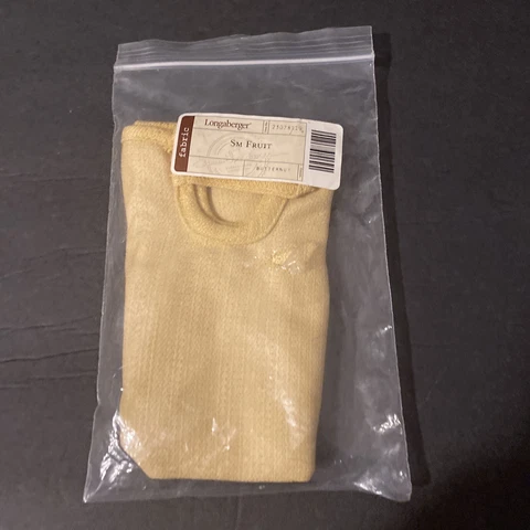 NEW Longaberger Liner BUTTERNUT  Small Fruit 23078119 NIP NOS Cover