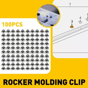 100 Rocker Panel Moulding Clip Retainer W/ Sealer For Chrysler For GM 11571175 - Picture 1 of 9