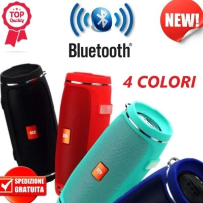 CASSA PORTATILE BLUETOOTH USB MINI SPEAKER  ALTOPARLANTE CASSE WATERPROOF STEREO - Immagine 1 di 3