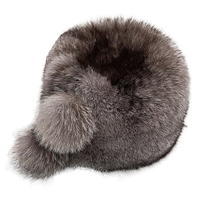 Женские Ушанка казачий натуральный лисий мех шляпы русские наушники Монголия снежные шапки - Изображение 1 из 4