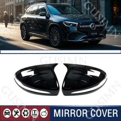 For Mercedes Benz GLA H247 GLA200 GLA35 2020-2024 Ox Horn Side Mirror Cover Caps - Изображение 1 из 3