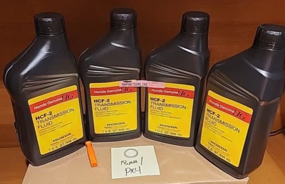 4x QTS Honda OEM HCF2 Transmission Fluid WITH GASKET 2nd Gen 08200-HCF2 NEW - Image 1 of 2