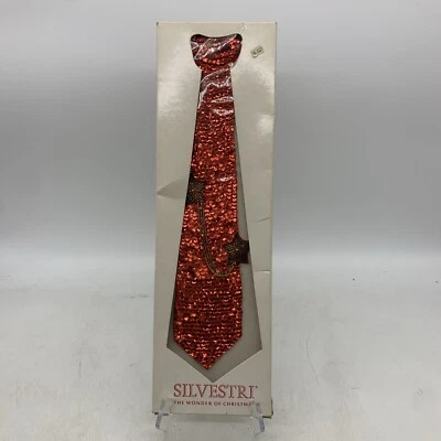 Corbata Navidad Vintage Silvestri Fiesta Lentejuelas Brillante Bling Foto 1 de 2