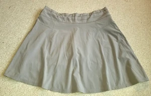 Womens Skort-ATHLETA-'Light Asphalt' gray stretch  'All Day Skort'-M - Picture 1 of 5