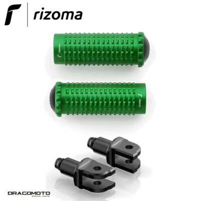 SUZUKI GSX R 1000 2012-2015 footrests Extreme RIZOMA PE631V PE692B Green Rider Foto 1 de 4