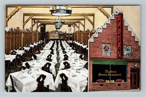 Milwaukee WI-Wisconsin, Mader's Restaurant Antik Vintage Souvenir Postkarte - Bild 1 von 2