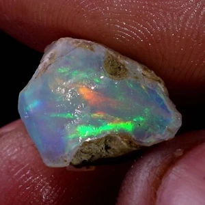 06.70 Cts Ethiopian "Play-Of-Color" Fire Opal Rough Natural Gemstone USA DEALER - Picture 1 of 11