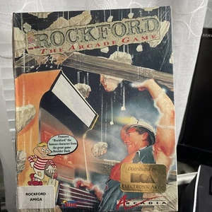 💾Amiga --Rockford The Arcade Game 👾 *Sealed New* US Release* VERY RARE - Picture 1 of 4