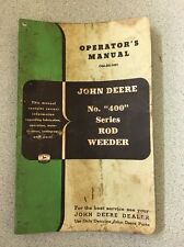 John Deere 400 series rod weeder operators manual om-D2-1051 tractor 