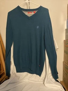 IZOD TEAL PULL OVER SWEATER SIZE SMALL - Picture 1 of 7