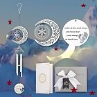 20 Inch Memorial Wind Chime for Loss of Loved One, Sympathy - Moon and Star