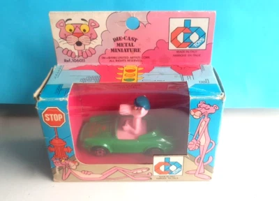 🔵 PANTERA ROSA  AUTO CB TOYS 1985 DIE CAST METAL  VINTAGE NEW - Immagine 1 di 4
