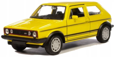 WELLY - VOLKSWAGEN Golf Gti modello a frizione giallo - 1/36 - WELVW49720WD - Immagine 1 di 4