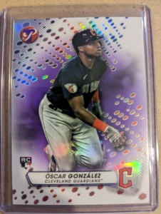 2023 Topps Pristine Purple Refractors #203 Oscar Gonzalez/99 - Casi nuevo - Imagen 1 de 1