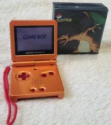 Nintendo Game Boy Advance SP X Charizard Pokemon Boxed Retro Handheld Console - Image 1 of 4