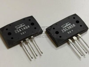 1pair - SanKen 2SA1494 + 2SC3858 200W 200V 17A MT200 Transistor "Genuine" - Picture 1 of 5