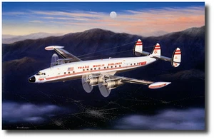 Evening Star von Mike Machat - Lockheed 1049 Connie - Luftfahrtkunst (Artist Proof) - Bild 1 von 1
