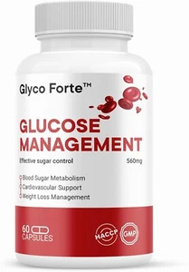 Glyco Forte - Glucose Management & Wellness Support - 60 Capsules - Picture 1 of 2