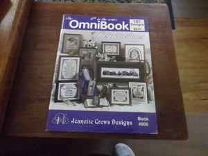 THE OMNIBOOK OF INSPIRATIONS Cross Stitch Pattern Book 806 (1994, Jeanette Crews - Picture 1 of 6