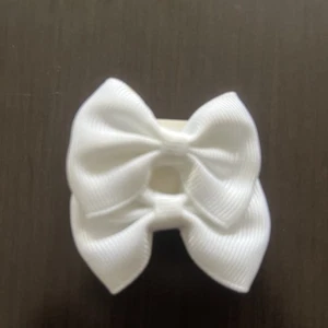 White Bows for Little Girls - Set of 2 - Small - Picture 1 of 4