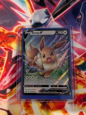 Eevee V SWSH065 SWSH: Sword & Shield Promo Cards Holo MP pokemon card  - Image 1 of 3