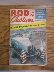 Vintage Dezember 1956 ROD & Custom Magazin hüpft Fords oben Stufen - Bild 1 von 15