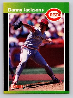1989 Donruss - Danny Jackson #124 *Denotes* Next to PERFORMANCE - Image 1 of 2