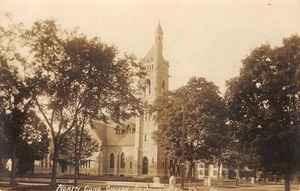 RPPC North Congregational Church, St. Johnsbury, Vermont 1910s Vintage Postcard - Picture 1 of 2