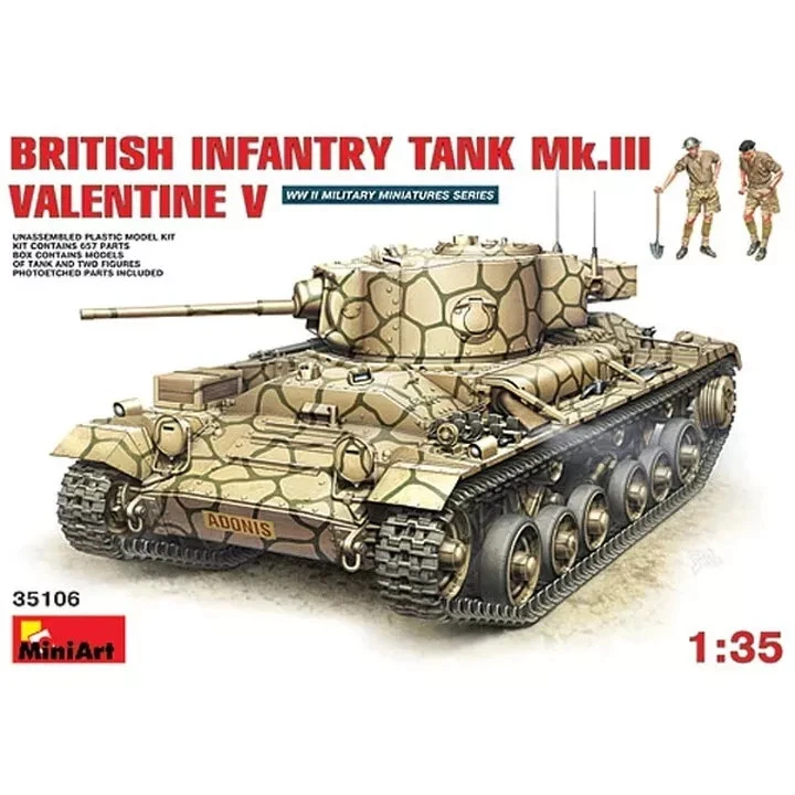 MINI ART 35106 British Infantry Tank Mk.III Valentine V 1/35 (leggi descrizione) - Immagine 1 di 1