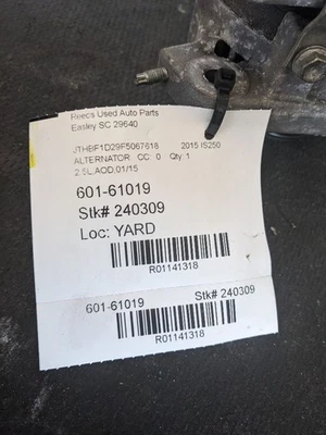 Генератор переменного тока 150 А подходит для 14-17 LEXUS IS350 1141318 - Изображение 1 из 4