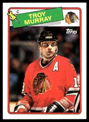 1988-89 Topps Troy Murray Chicago Blackhawks #106 - Image 1 of 2