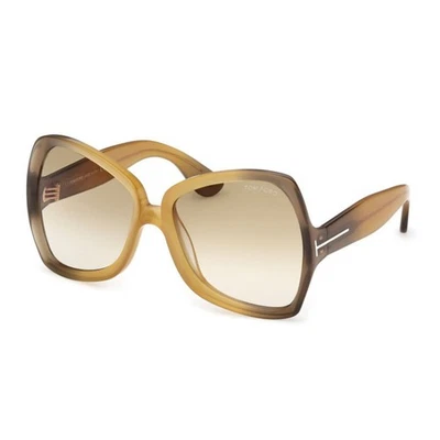 Nuevas gafas de sol Tom Ford FT1222 41F amarillo/marrón degradado 60-18-135 Foto 1 de 2
