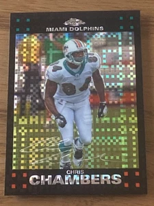 Topps 2007 cromo #TC135 X refractor Chris Chambers Miami Dolphins Wisconsin - Imagen 1 de 2