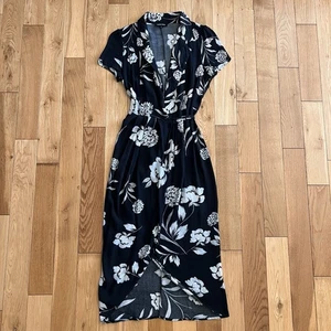 Yumi Kim Meet and Greet Wickelkleid mit Blumenmuster Duett Schwarz Größe M - Bild 1 von 8