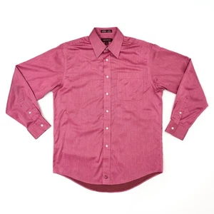 Nordstrom Shirt Men's Size 15-33 Red Long Sleeve Buttoned Smartcare Wrinkle Free - Picture 1 of 14