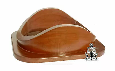 U.S. Navy Mark V Diving Helmet Base 18" Divers Helmet Rosewood Wooden Base Gift - Image 1 of 4