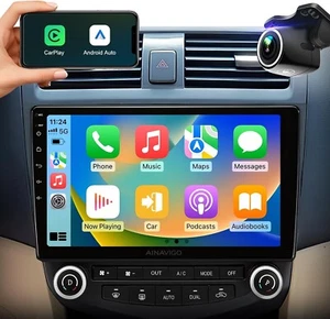 Estéreo de auto WiFi 5G para Honda Accord 2003 2004 2005 2006 2007, 10,2 pulgadas IPS HD - Imagen 1 de 6