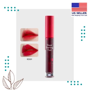 ETUDE Dear Darling Water Gel Lip Tint #RD301 Real Red - Picture 1 of 3