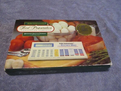 Kitchen Whiz SII MIT computador de conversão de preparação de alimentos 1989 Seiko Instruments - Imagem 1 de 4