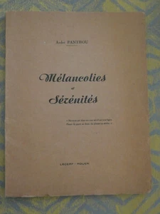 Andre panthou melancolies et serenités, edition lecerf - Picture 1 of 2
