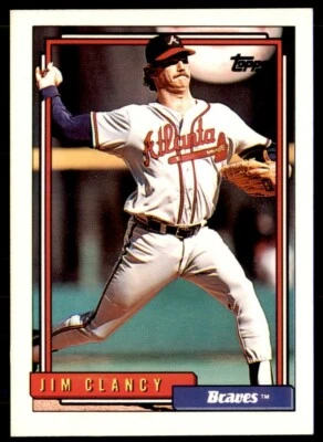 1992 Topps Jim Clancy Atlanta Braves #279 - Image 1 of 2