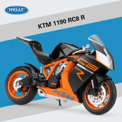 1:10 Welly KTM 1190 RC8R Motorcycle Bike Model Boy Toy Gift New in Box - Image 1 of 4