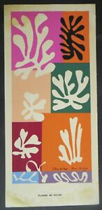 Henri Matisse "Fleurs de Neige" Color Lithograph